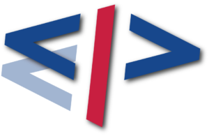 Web Developer Code MP Logo Blue Red